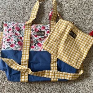 Matilda Jane Floral and Blue Tote Bag Set